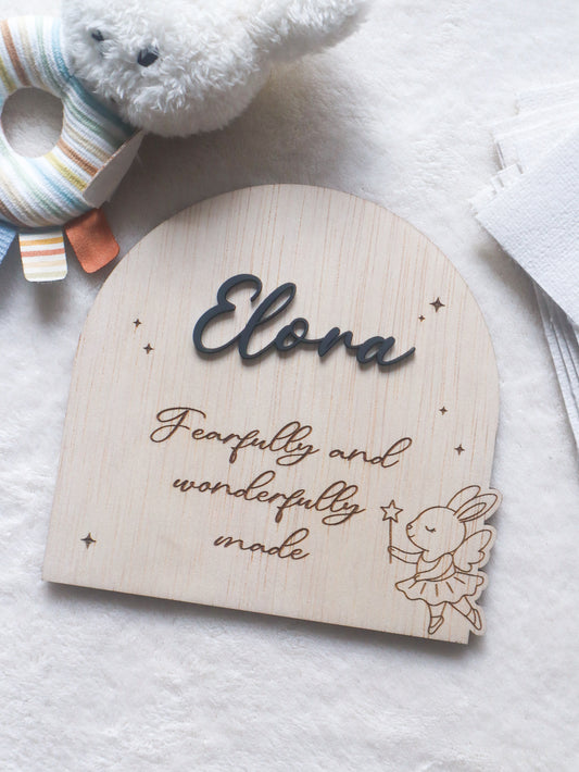 LITTLE LIGHT Baby Name Sign | 3D Acrylic Name