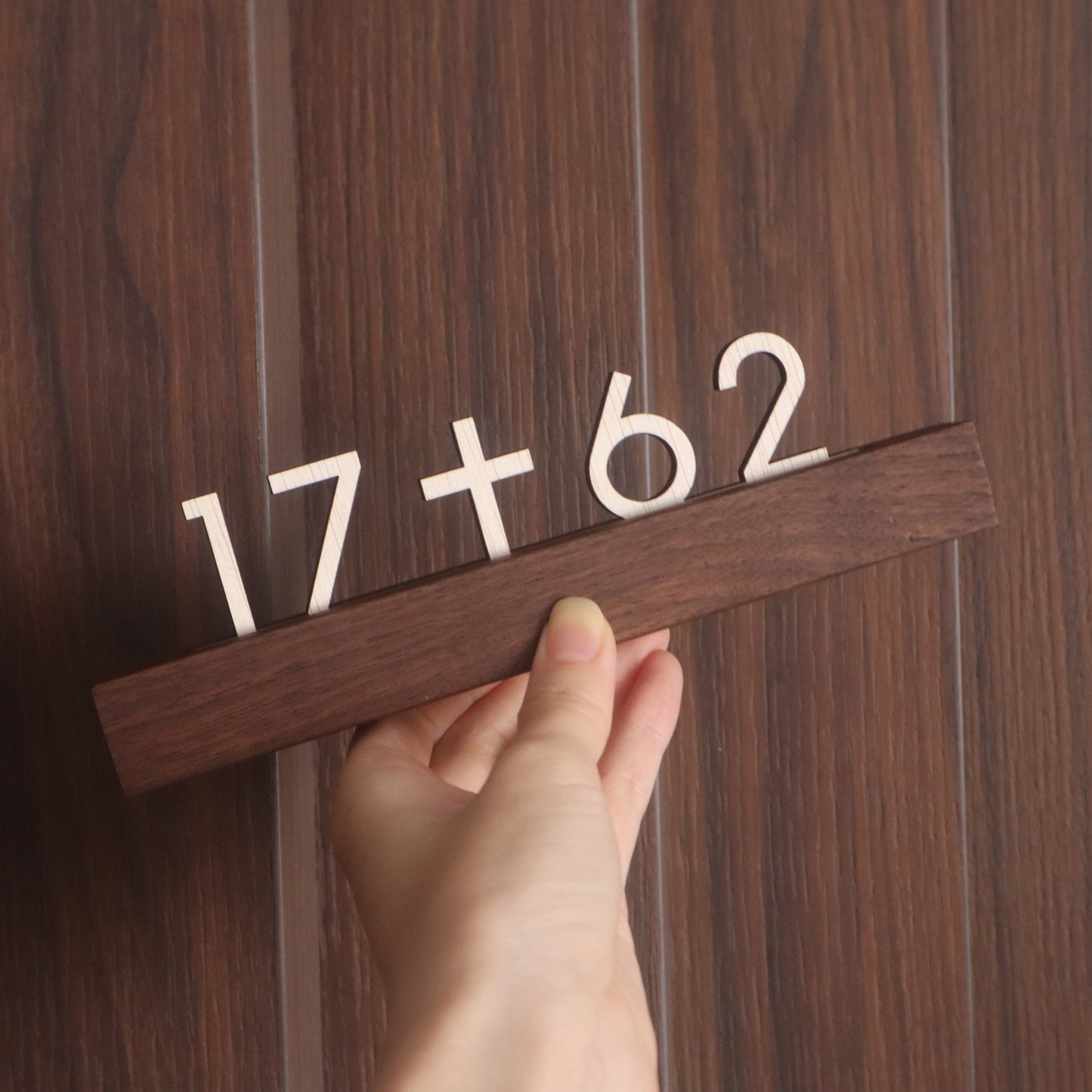 TAVERN Beam + Christian Cross Unit Number Sign