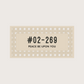 BOHO Rattan Unit Number Sign (with engraved small text)