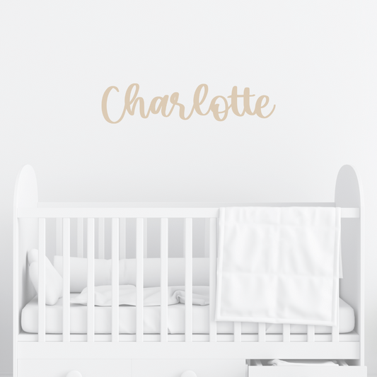 Minimalist Calligraphy Name Signage (Baby Name Sign)