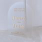 Personalised Wedding Welcome Sign - Acrylic (Arch Shape with 3D texts)