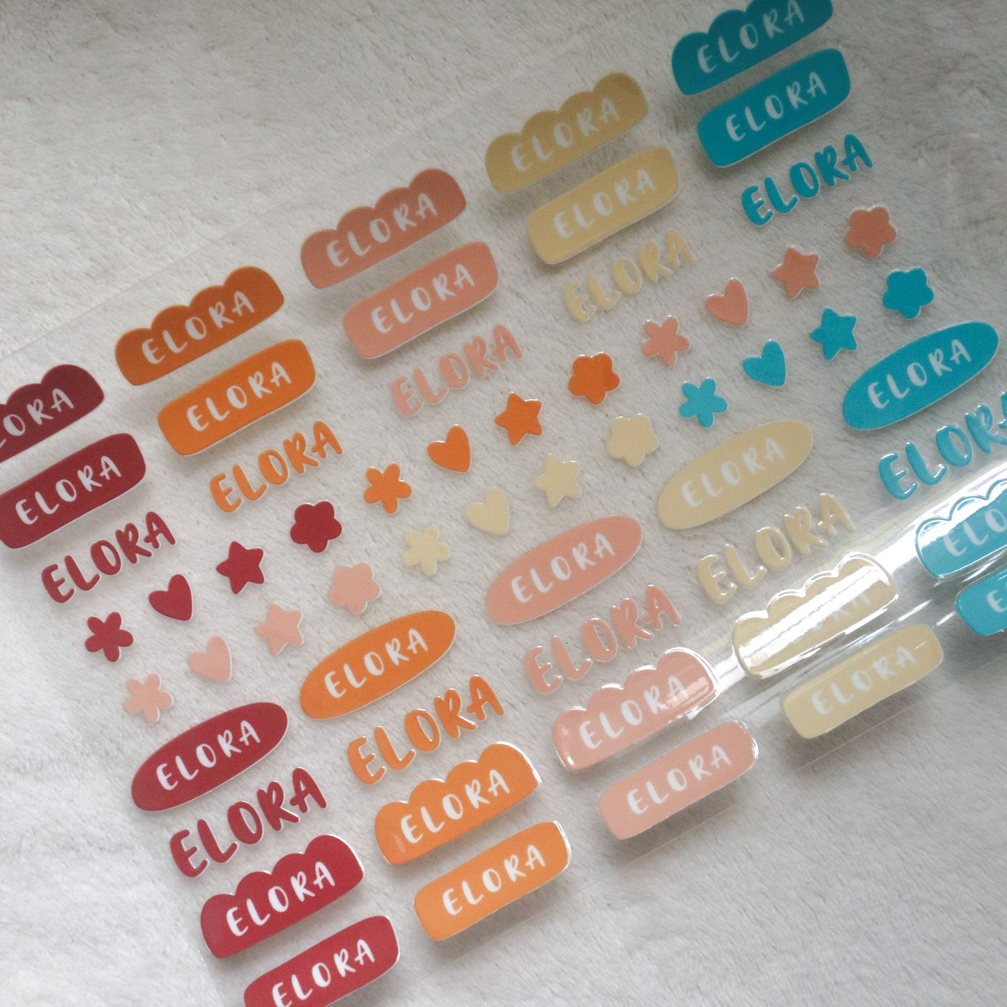 Customised Name Stickers (UV DTF)