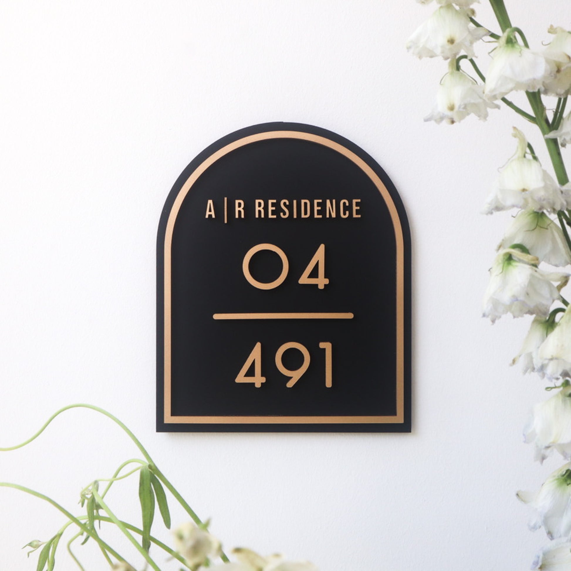 CHLOE unit sign with personalised text customisation 