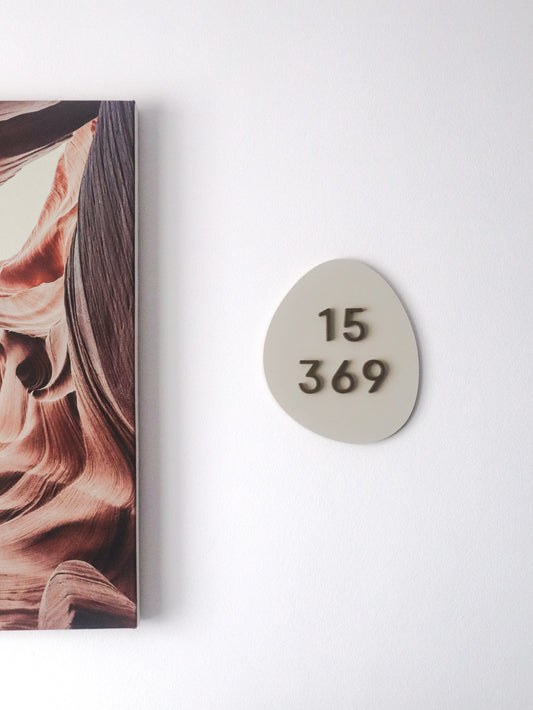LATTE Customised Unit Number Sign