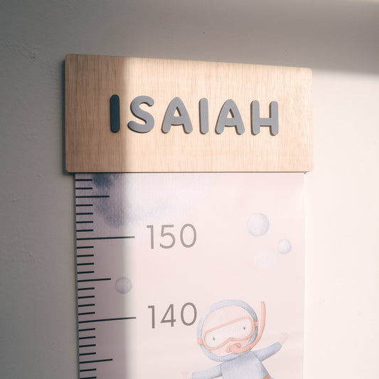 UNDER THE SEA Kids Personalised Height Chart