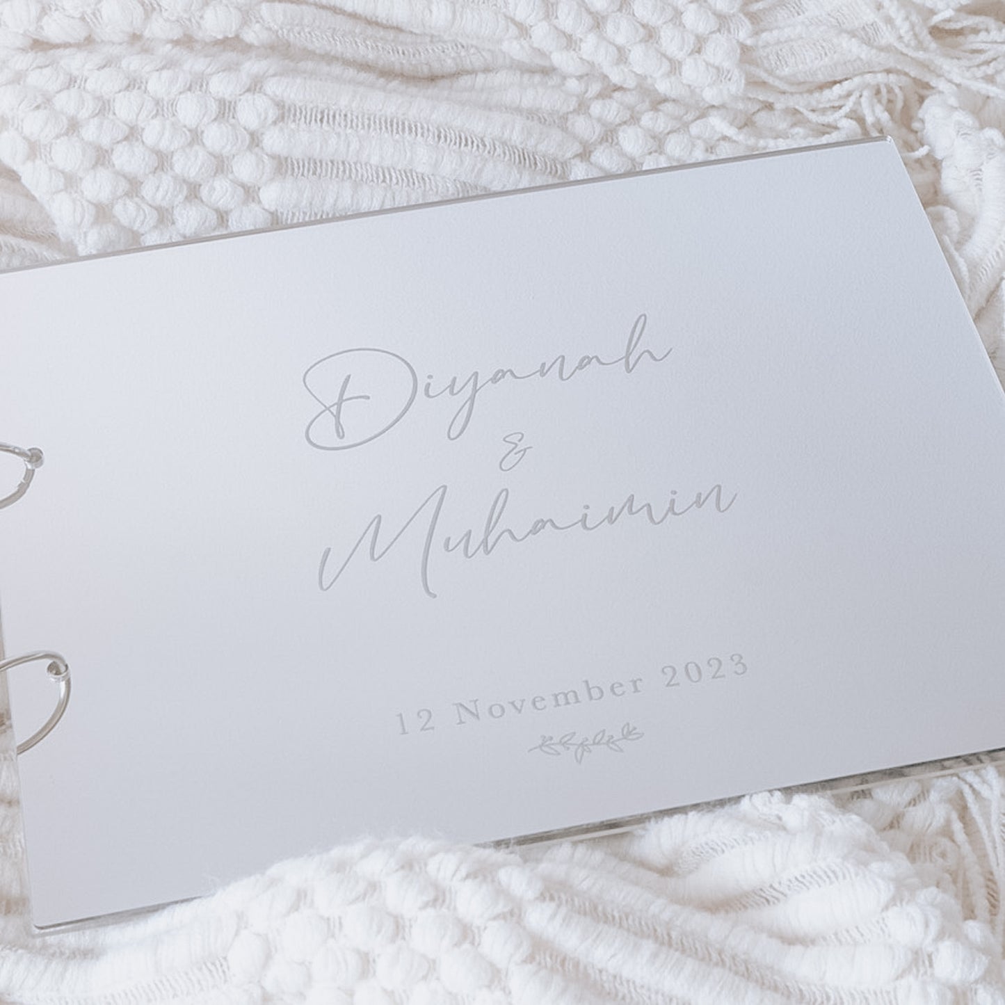 Engraved Mirror Acrylic Guestbook - A4 Size (3 colours)