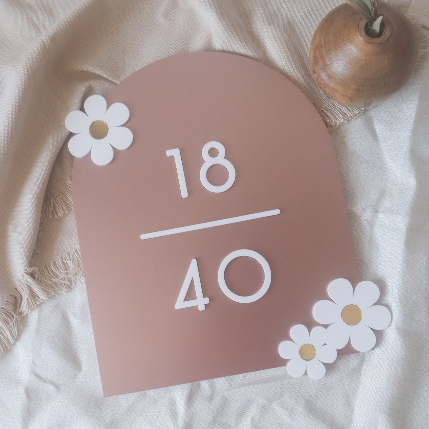 DAISY Unit Number Sign (Arch Shape)