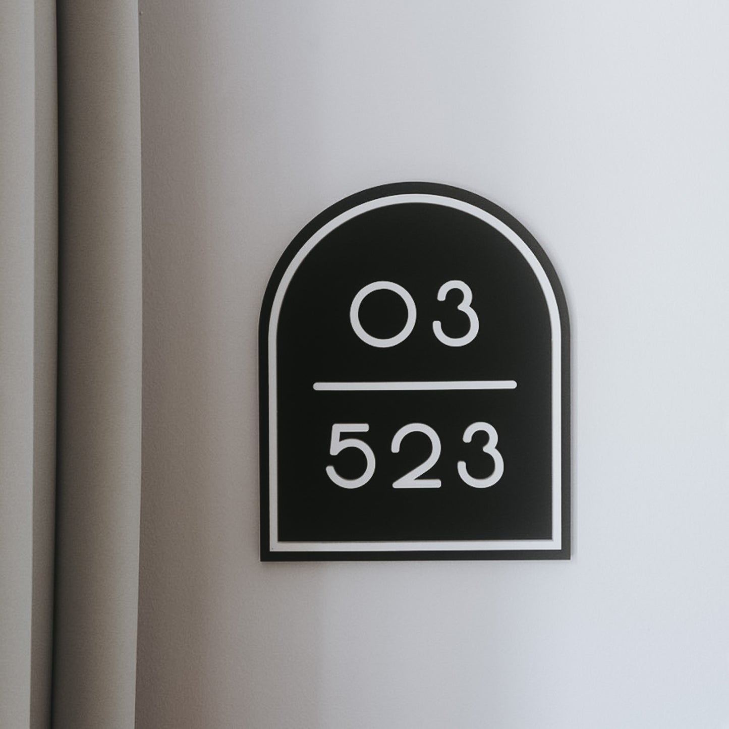 CHLOE Unit Number Sign (with Border)
