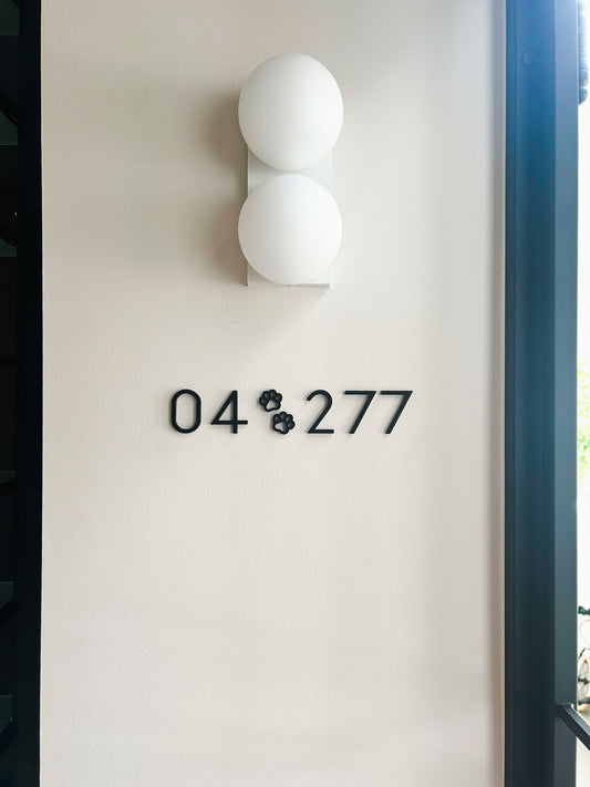 WADE Unit Sign (Paw Print)