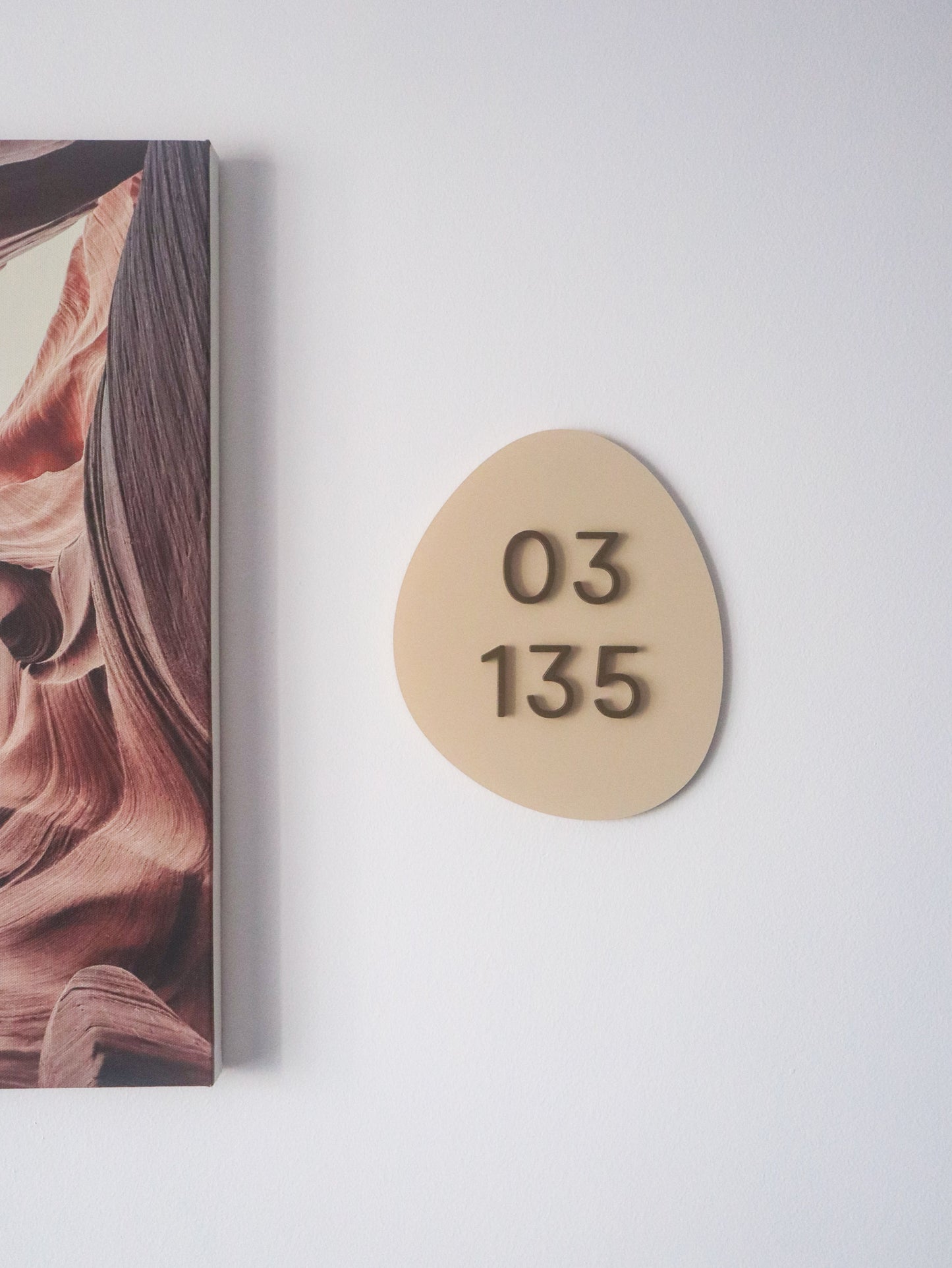 LATTE Customised Unit Number Sign