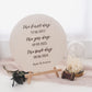 Engraved Petite Milestone Wedding Signage