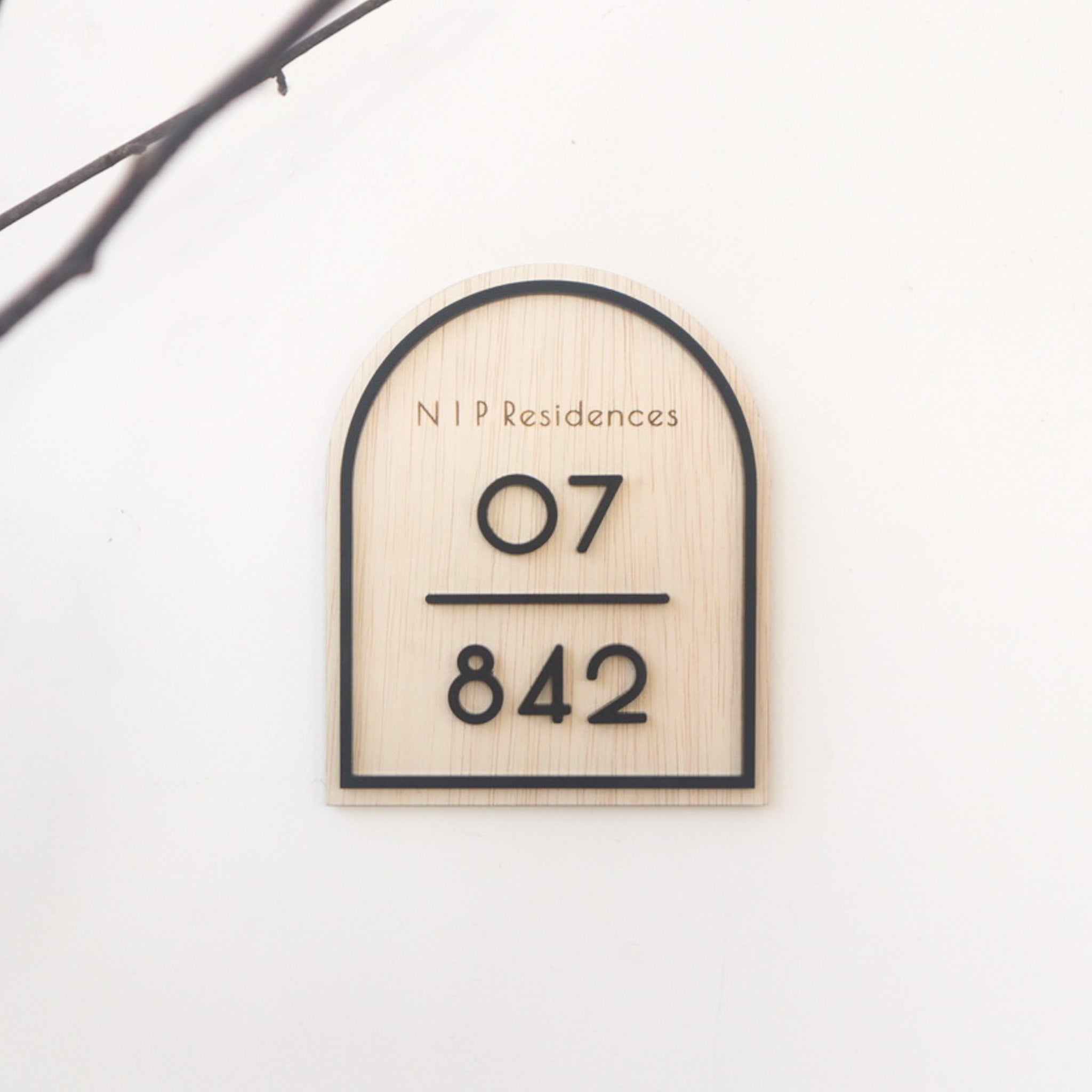 Customised Unit Number Signage | Home Decor Gifts | The Jomu Co Singapore