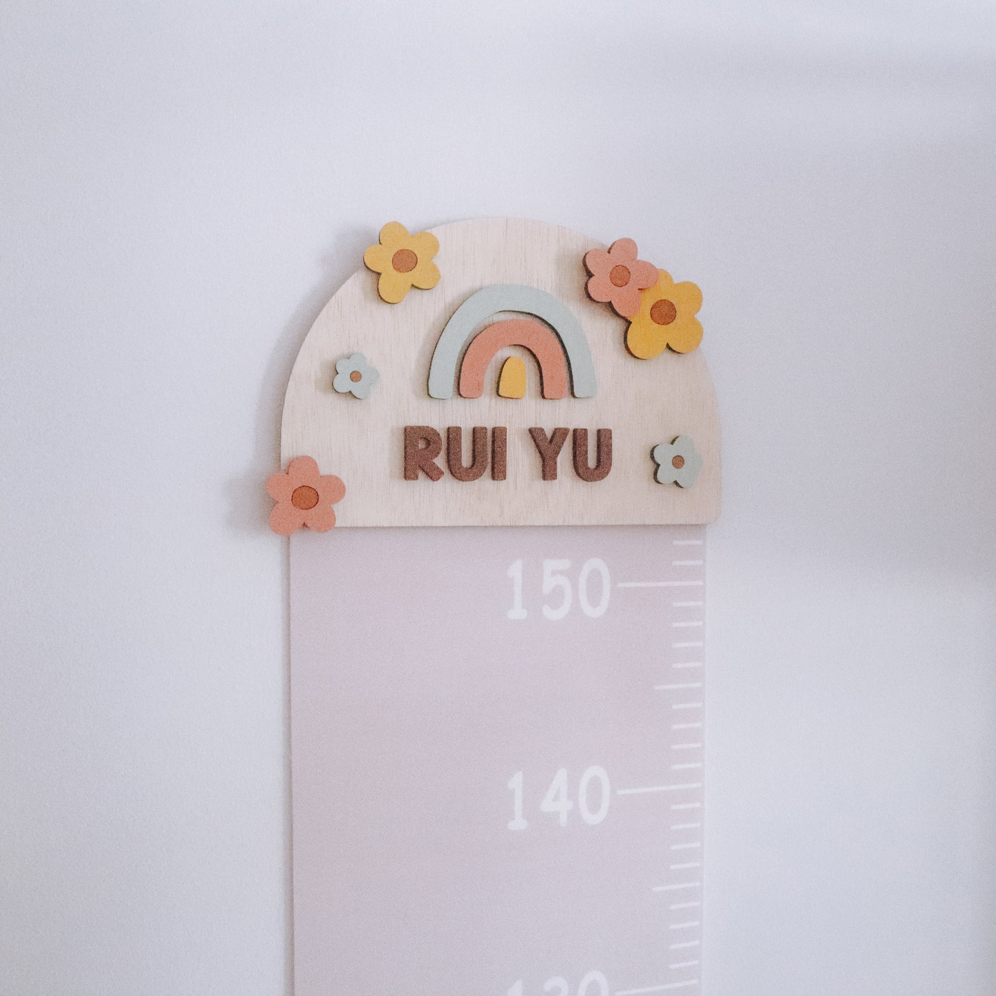 Personalised Height Chart Baby and Kids Room Decor The Jomu Co
