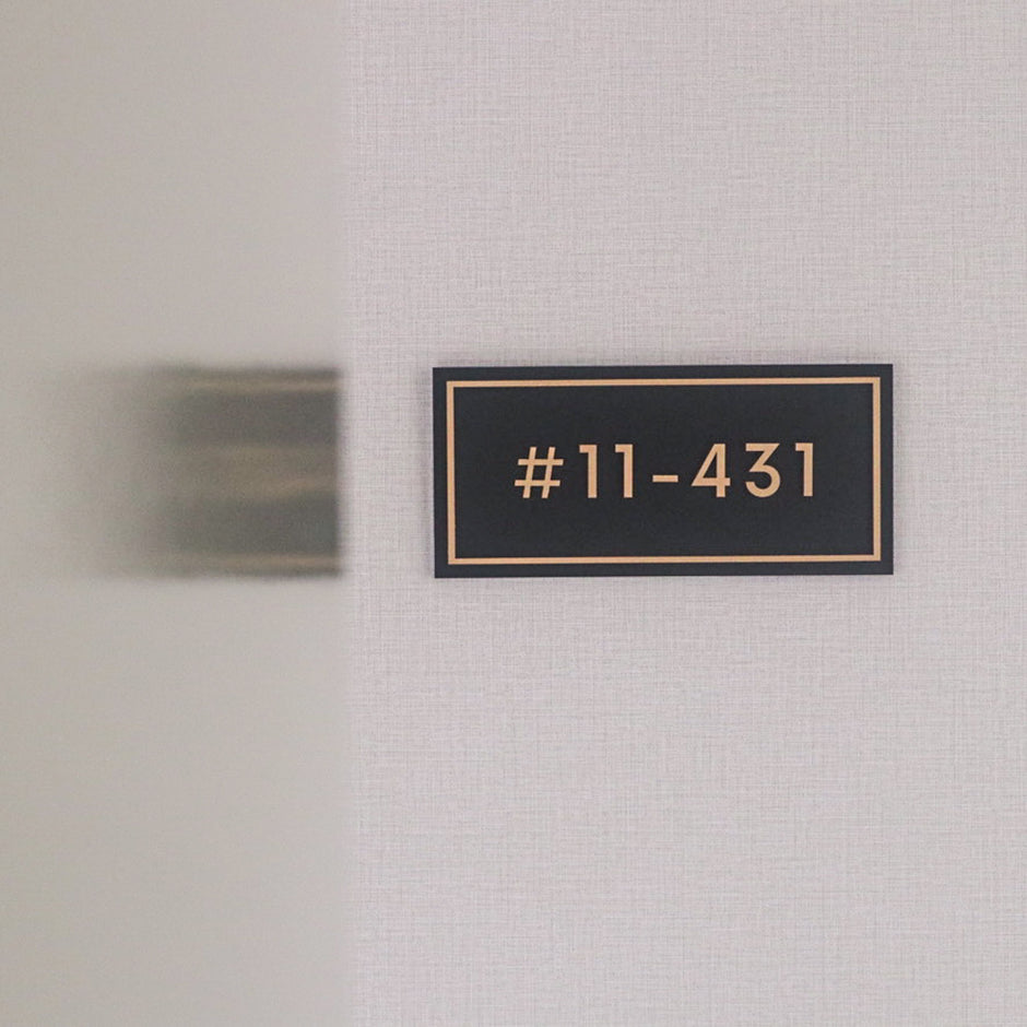 Custom Unit Number Signages | Personalised Home Signs | The Jomu Co ...