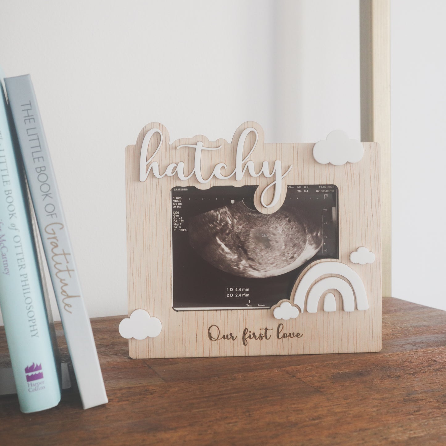 LOVE AT FIRST SIGHT Personalised Ultrasound Keepsake Frame