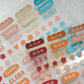 Customised Name Stickers (UV DTF)