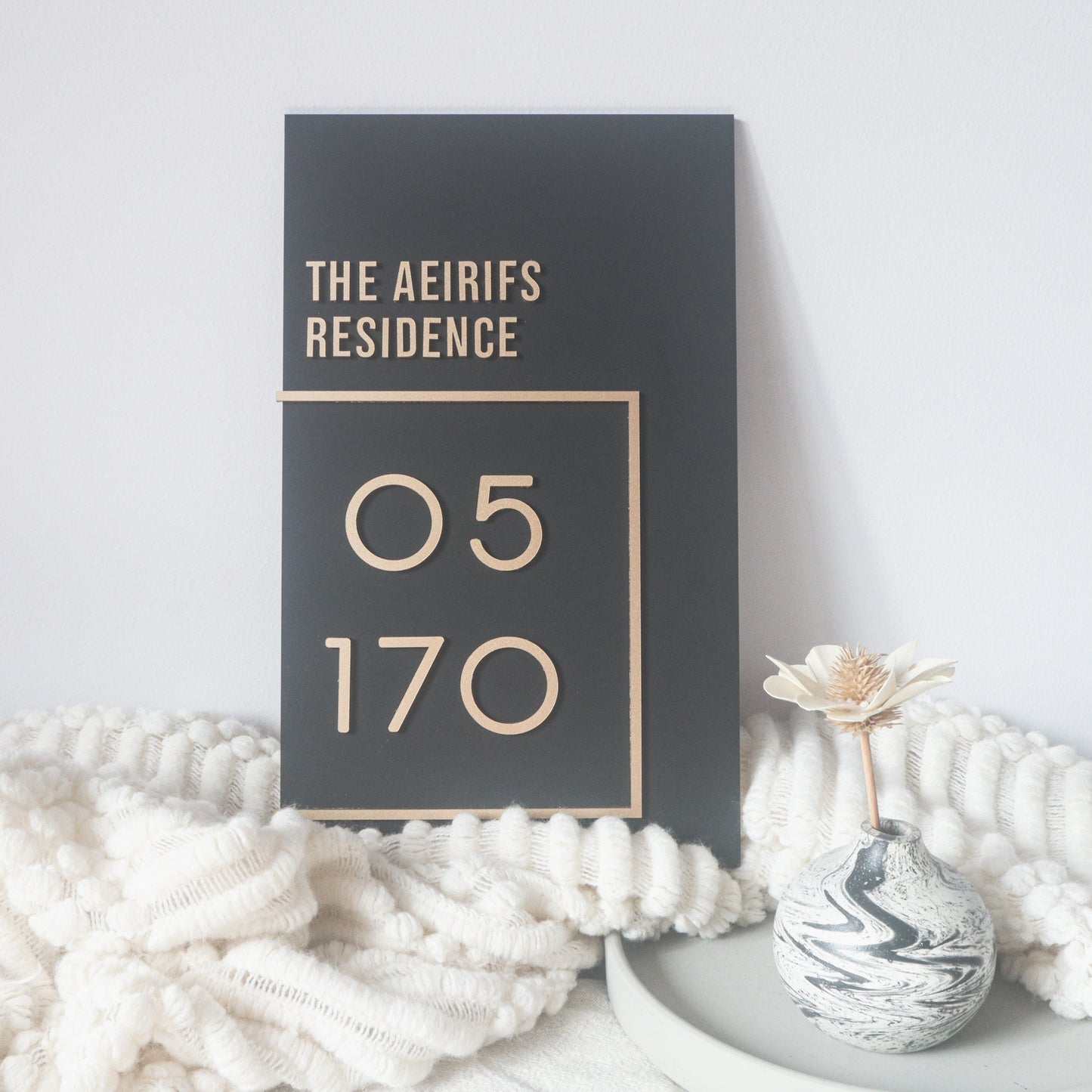 Customised Unit Number Sign | Home Decor Gifts | The Jomu Co Singapore