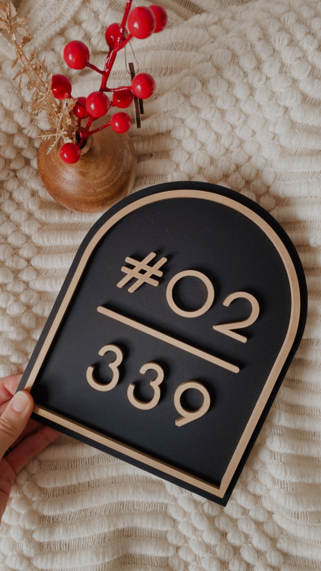 CHLOE Unit Number Sign