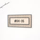BOHO Rattan Bordered Unit Number Sign