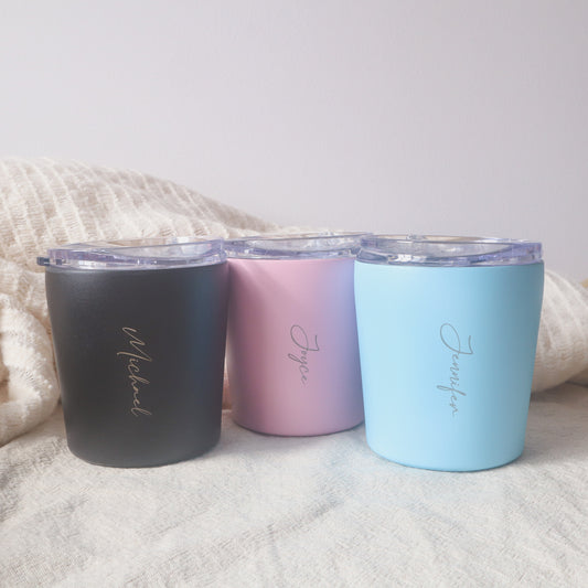 Personalised Mini Pods (Engraved Tumblers) - 3 colours