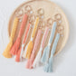 AMELIA Macrame Sweetheart Keychain (with Initial charm)