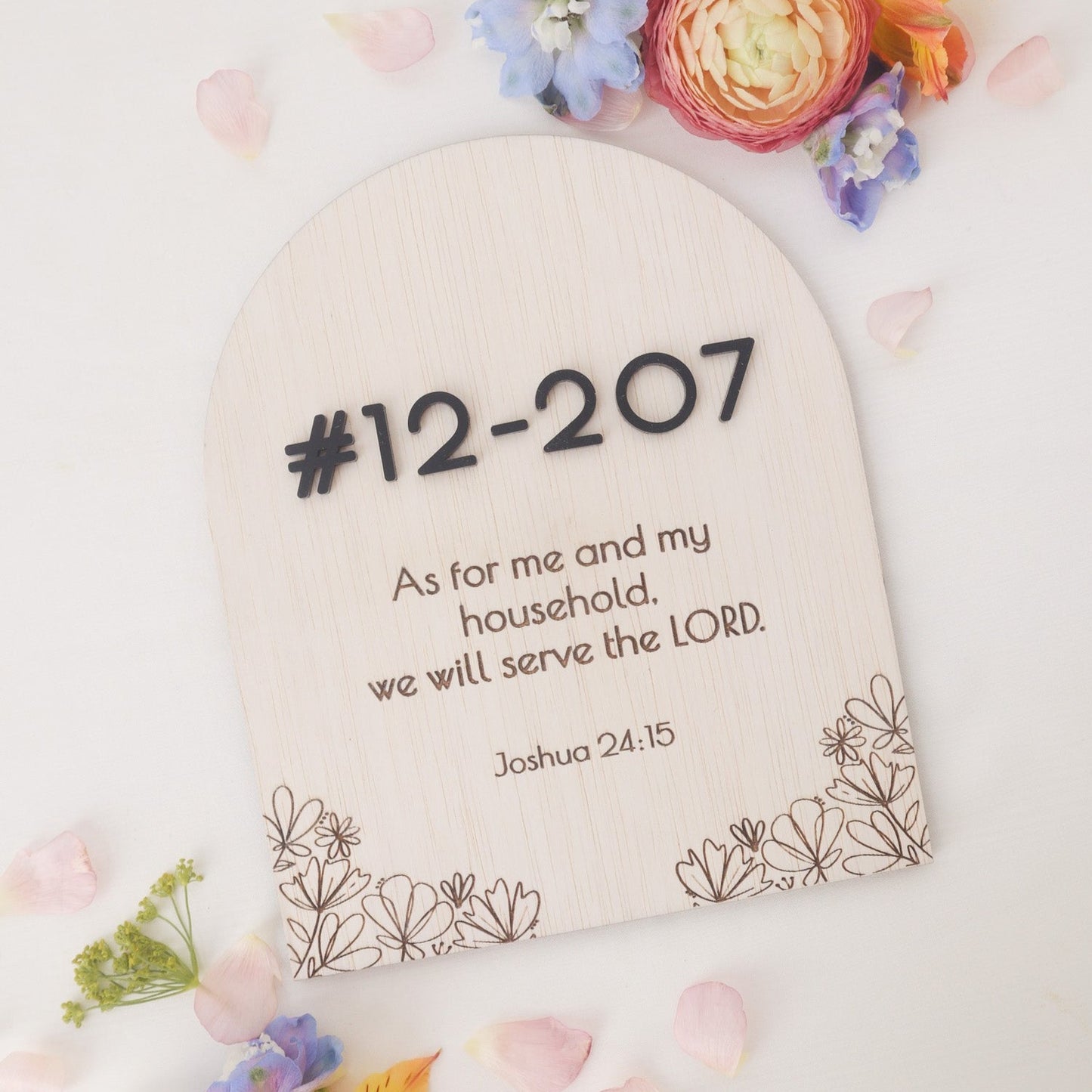 BOTANICS Arch Unit Number Sign (with quote)