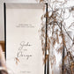 CASPAR Fabric Wedding Welcome Banner Signage