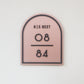 CHLOE Unit Number Sign (with 3D small text)