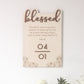 BLESSED BOTANICS Unit Number Sign (with verse/quote)