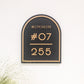 CHLOE Unit Number Sign (with 3D small text)