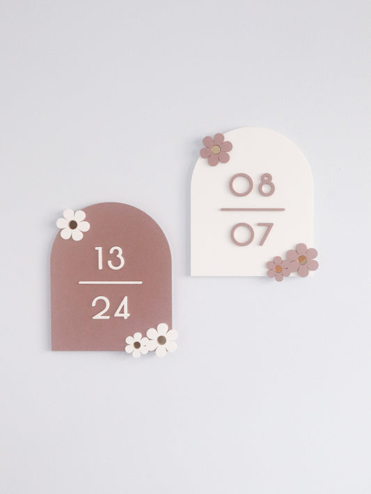 DAISY Unit Number Sign (Arch Shape)