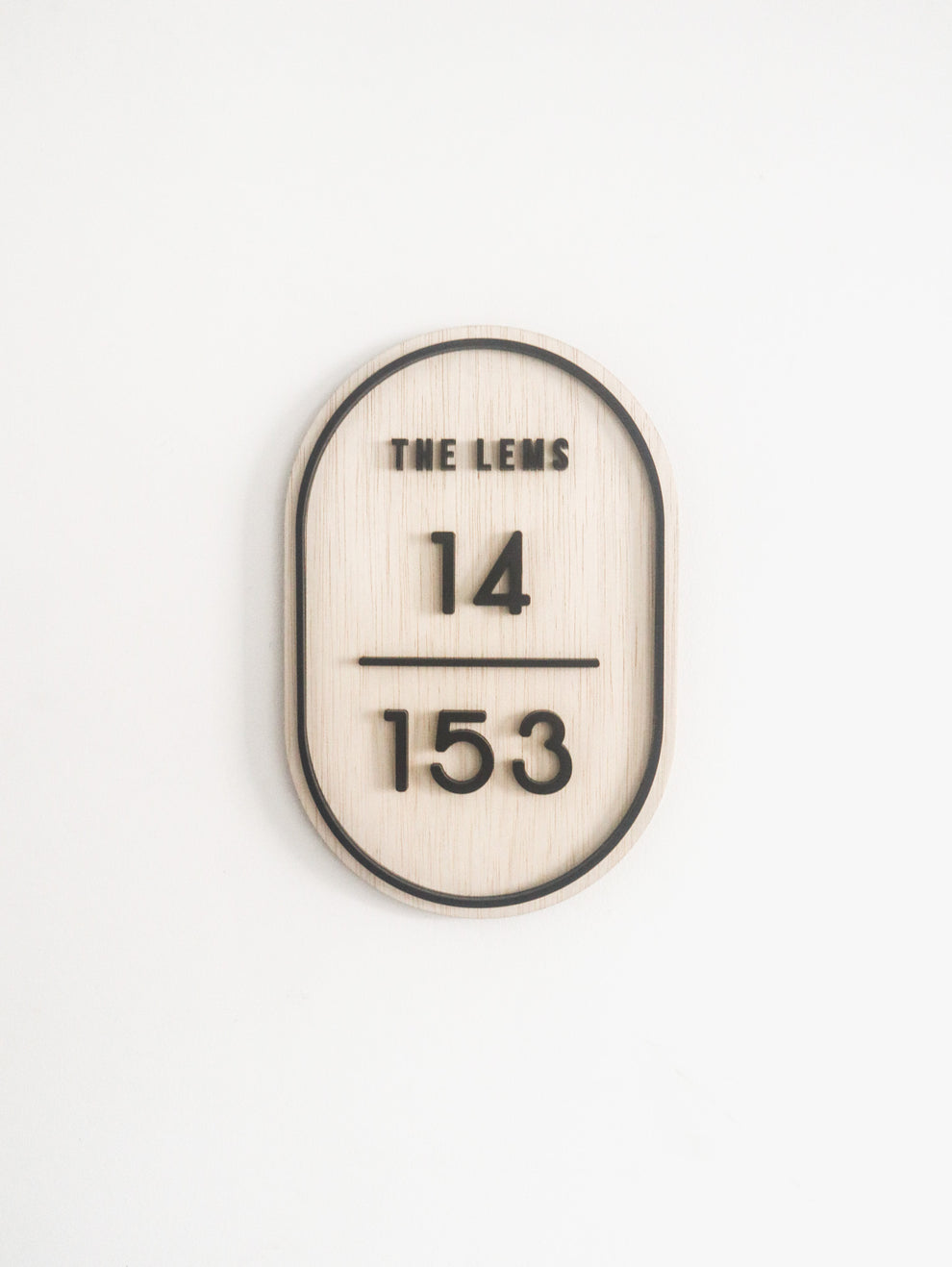 Minimalist Unit Number Signage | Home Decor Gifts | The Jomu Co Singapore