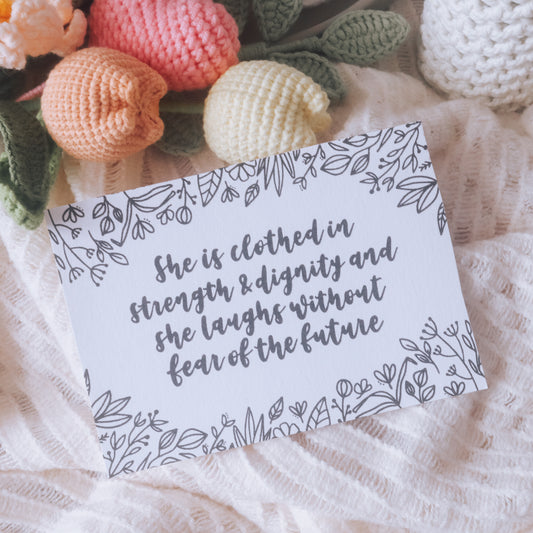 STRENGTH Message Card