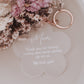 Engraved Message Acrylic Keychain (Mother's Day)