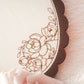 WHIMELLE Baby Arrival Announcement Sign – Vintage Peony Wood Sign