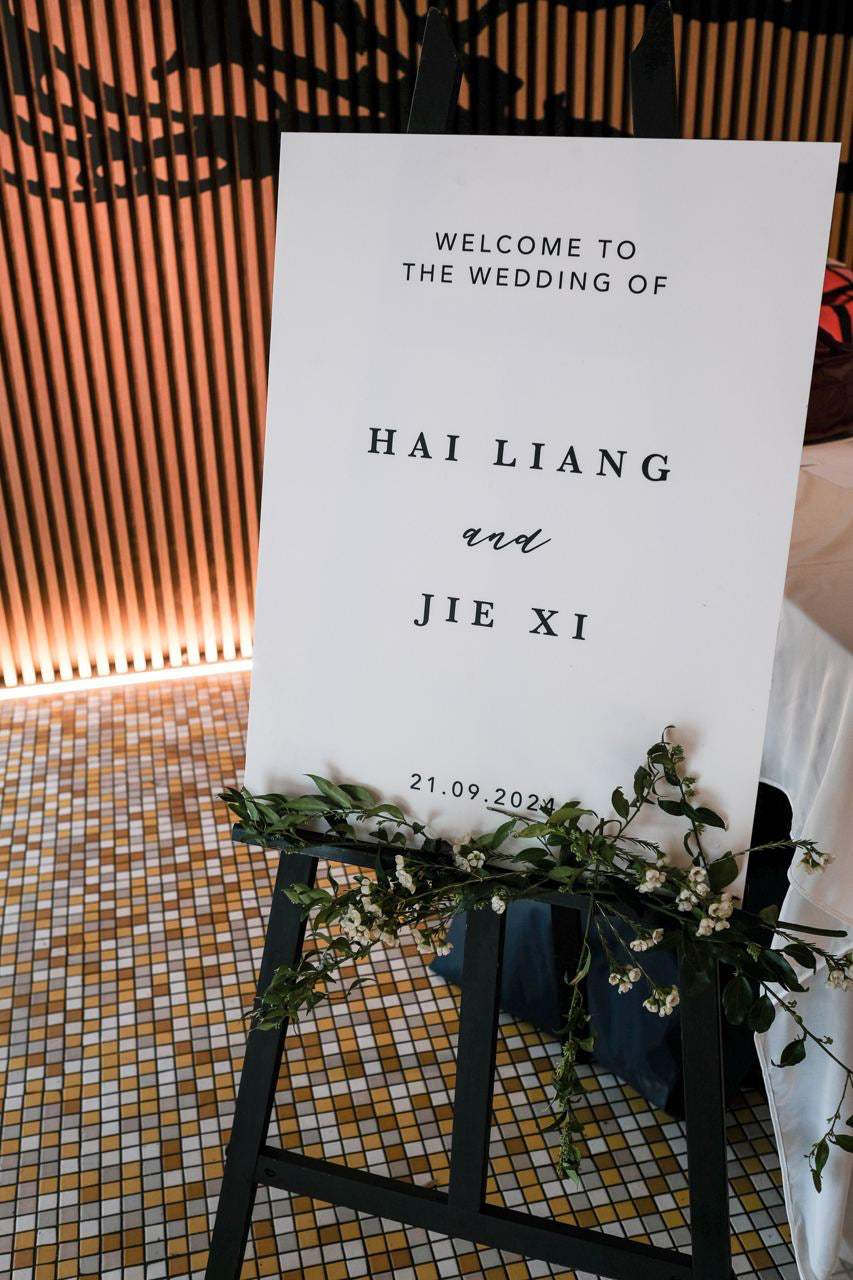 LARA Wedding Welcome Sign (Semi-Custom)