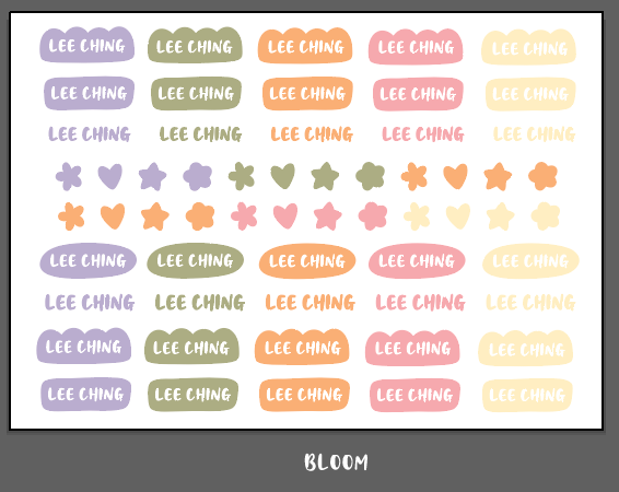 NOMI Customised Name Stickers (UV DTF)