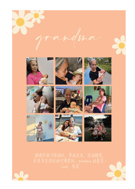 DAISY "All Our Moments" Photo Collage Canvas