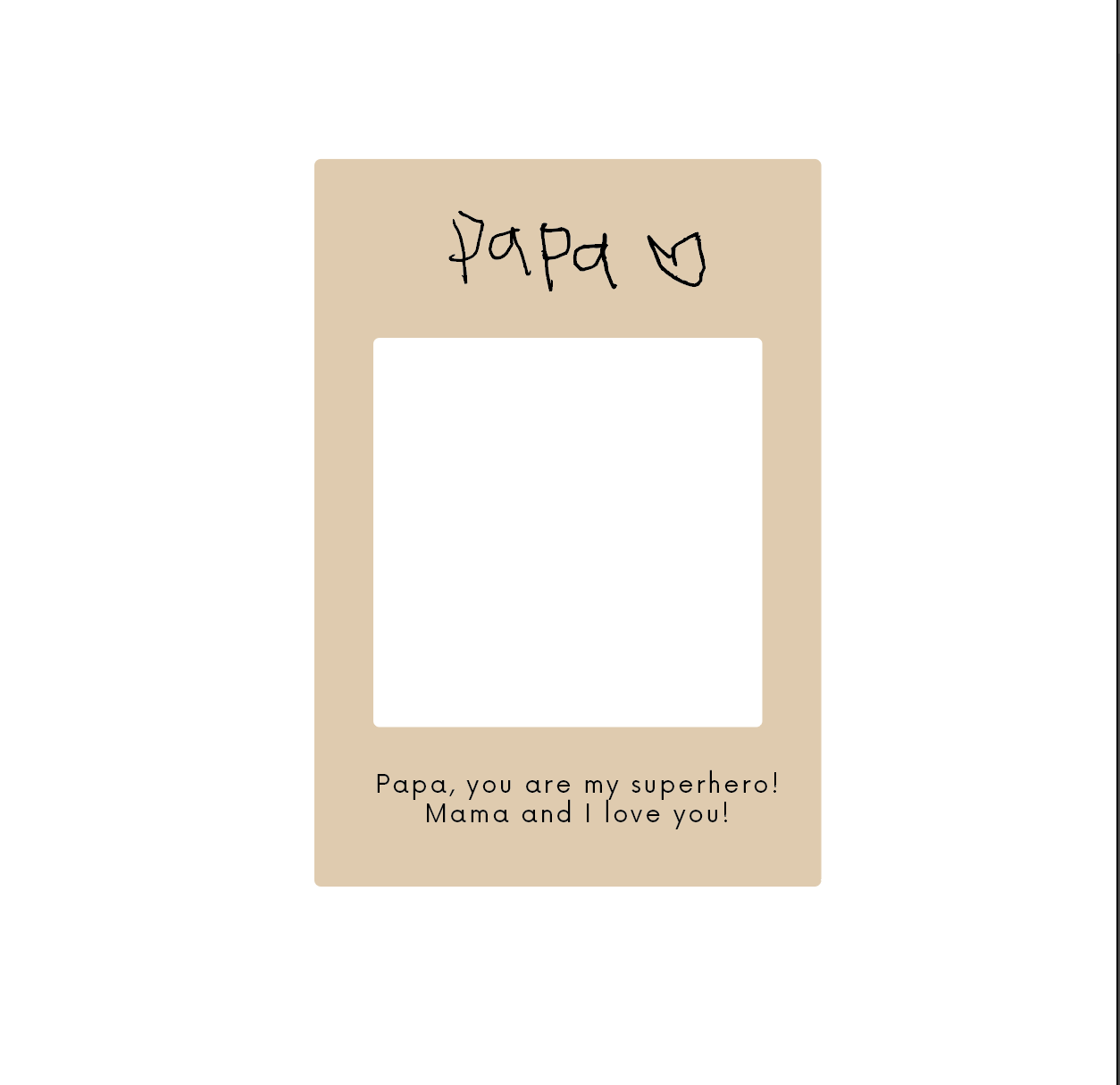 ECHO Personalised Handwriting Instax Keepsake Frame