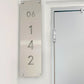 Customised Stainless Steel Unit Number Sign