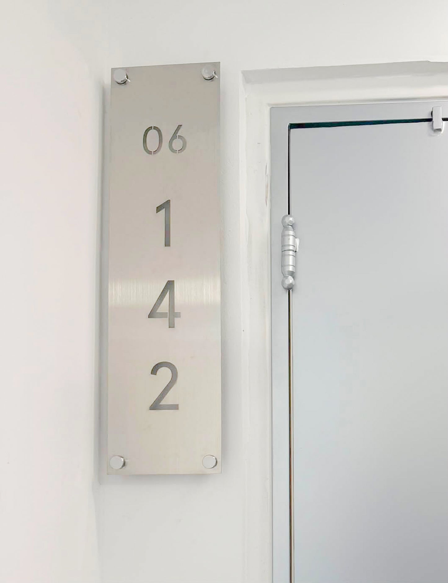 ATLAS Stainless Steel Unit Sign