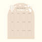 ELLE Personalised Baby One Year Milestone Photo Board