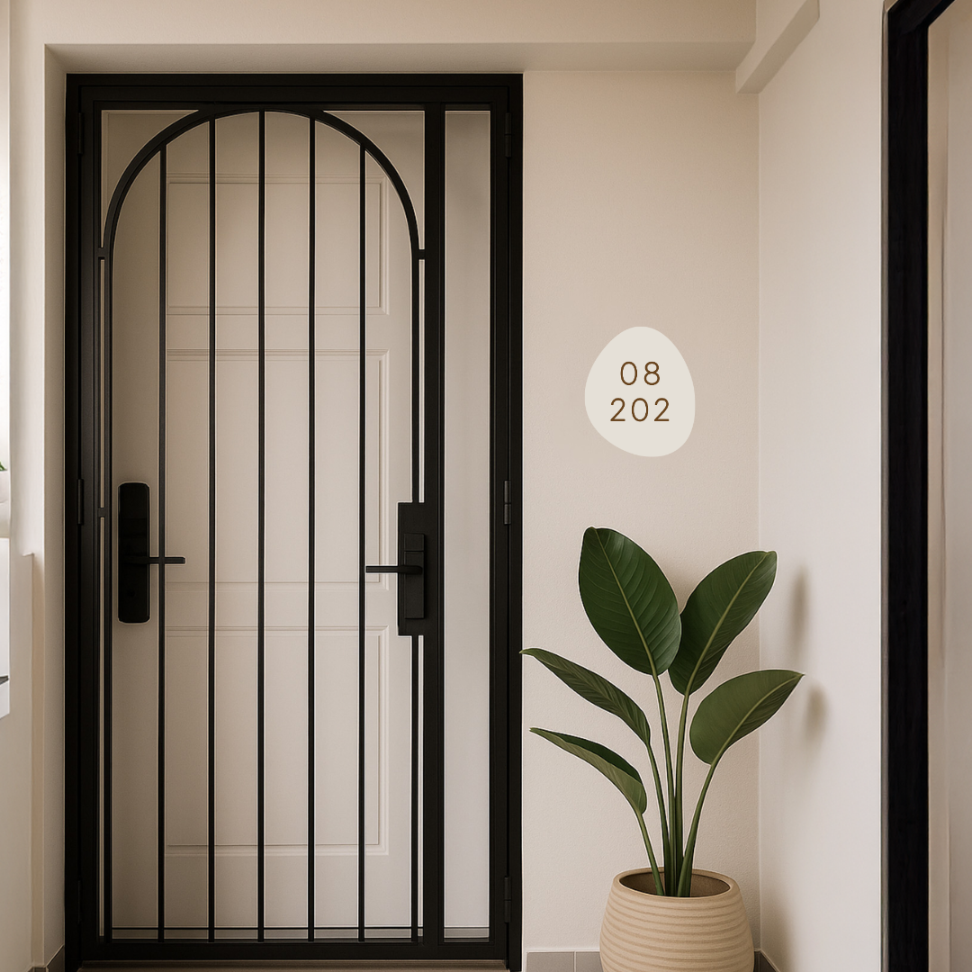 LATTE Customised Unit Number Sign