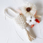 Cream White Macrame Hand Sanitiser Holder