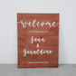 Wooden Wedding Welcome Sign (Semi-Custom)