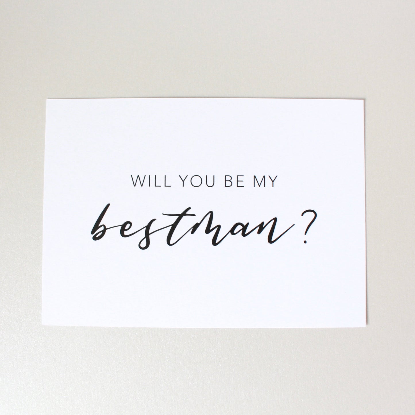 Will You Be My Bestman? Card