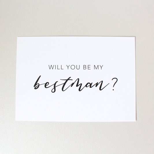 Will You Be My Bestman? Card