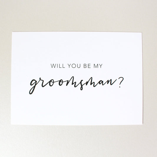 Will You Be My Groomsman? Card