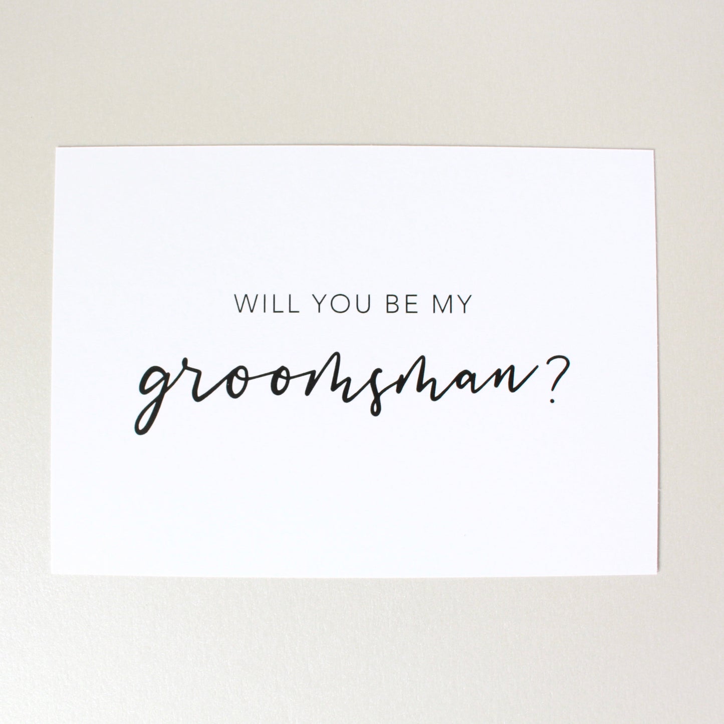 Will You Be My Groomsman? Card