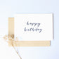 Calligraphy Card - Happy Birthday
